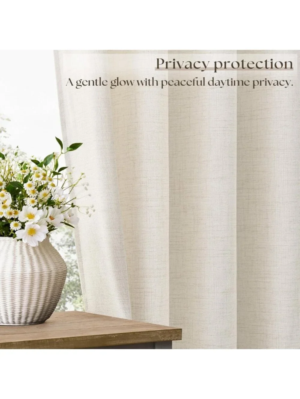 Extra Wide Linen Curtains 100
